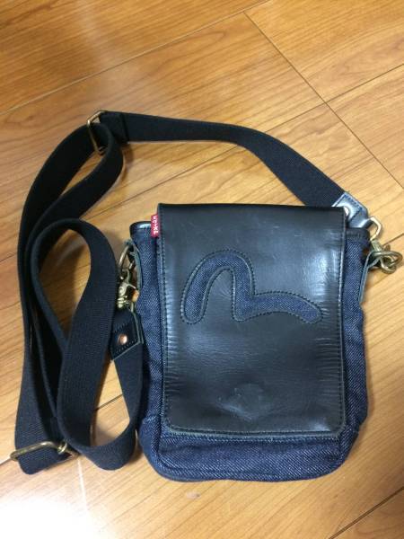EVISU エヴィス ミニショルダーバッグ デニム レザー 送料無料