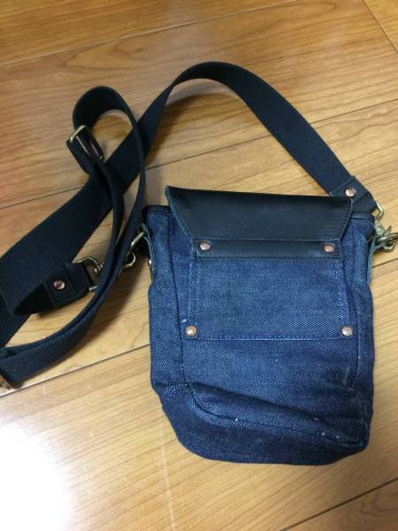 EVISU エヴィス ミニショルダーバッグ デニム レザー 送料無料