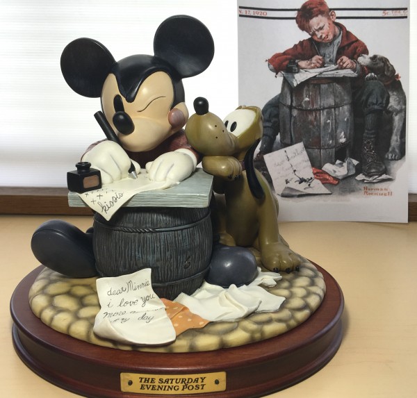 ☆限定 ディズニー ミッキー 陶器 ノーマン・ロックウェル 廃盤 Disney