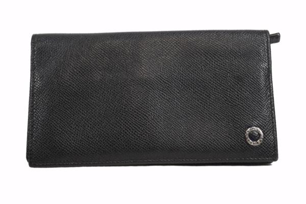 レザー ブルガリ 長財布 BVLGARI 二つ折り 黒 ブルガリブルガリ 財布 