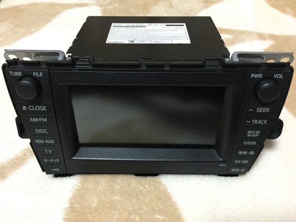 美品 トヨタ プリウス30系 純正ナビ＆木目調パネル＆ETCセット