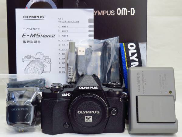 ≪超美品!≫OLYMPUS OM-D E-M5 Mark II (BLACK) 付属品完備