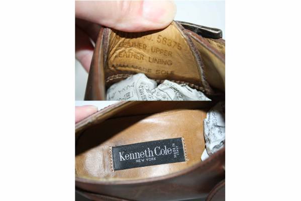 ITALY製 Kenneth Cole New York モンク26.5位 薄茶 【公式通販】