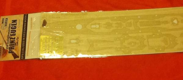 1/350 ドイツ海軍 重巡洋艦 プリンツ・オイゲン用木製甲板