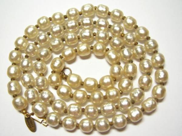 ミリアムハスケル バロックパール MIRIAM HASKELL ネックレス 1連 