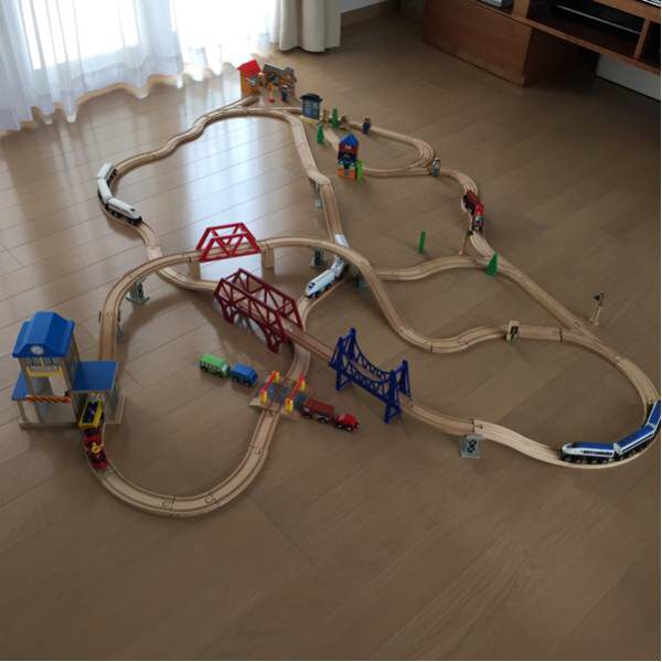 木製汽車 レールセットブリオなど まとめ売り