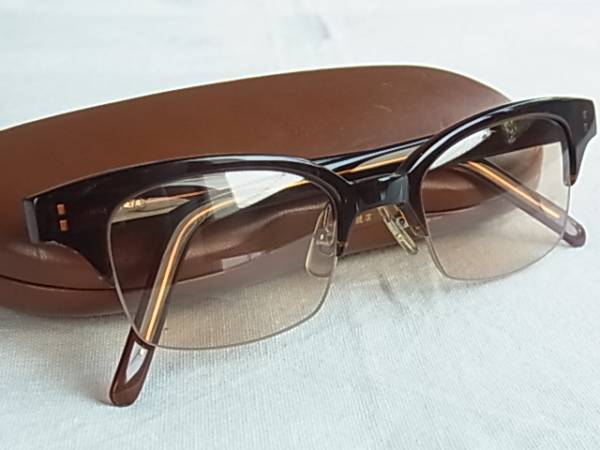 廃盤 【白山眼鏡店 サーモント ブロウ サングラス 赤茶 セル