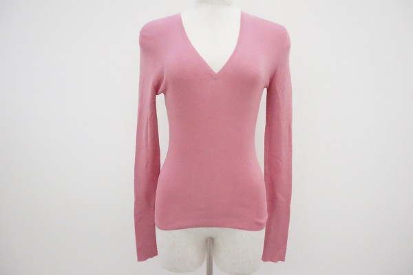 #81 美品 グッチ カットソー M ピンク レディース [218796]