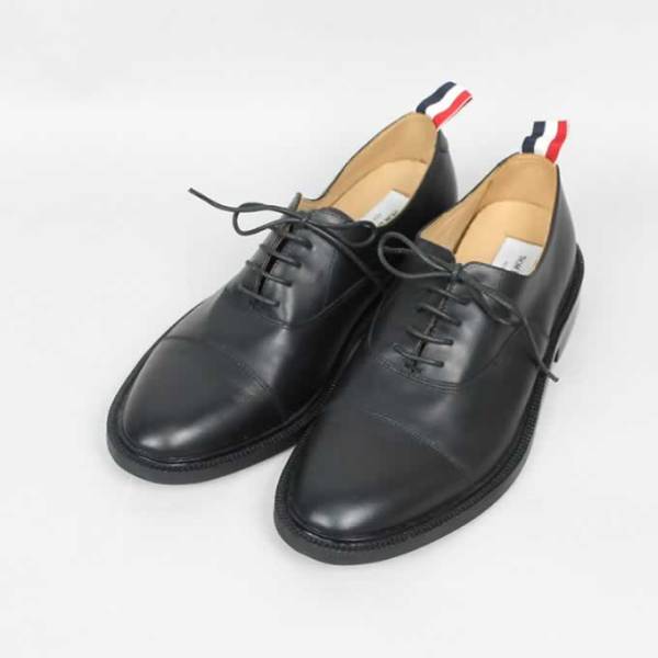 THOM BROWNE トムブラウン ロングウイングチップ 黒 US7 UK6 美品