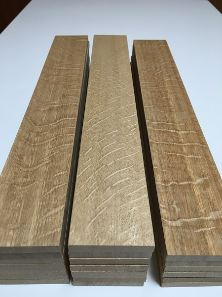 diyに最適な ホワイトオーク　端材　木っ端　柾目　長４００　２０枚 木材 端材 ! 木っ端クラブ\u201dホワイトオークの角材