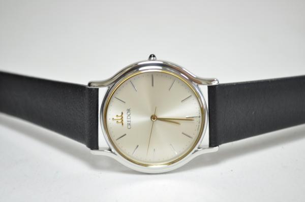 USED SEIKO クレドール メンズウォッチ 9571-6000 QZ 軽量 美品