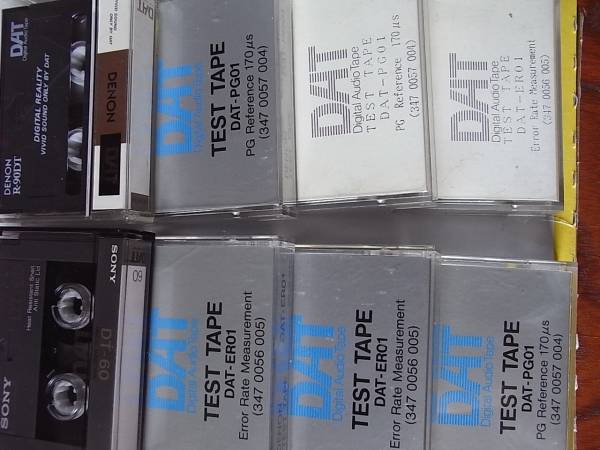 DAT メーカーサービスセンター用　テストテープ　６本他