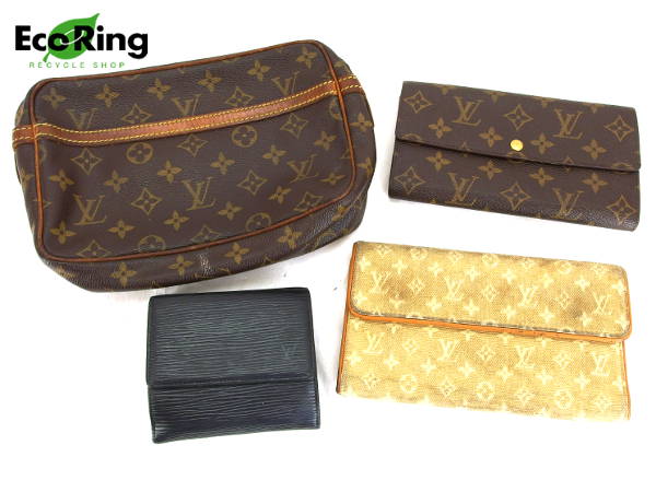 1円 難有品含 ヴィトン 財布 セカンドバッグ他 計4点セットEK843