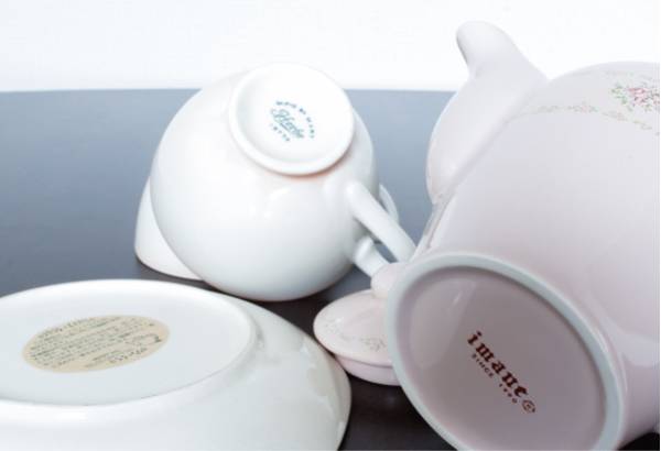 イマン メゾンドマニー ポット カップ&ソーサー ローズ IMANE