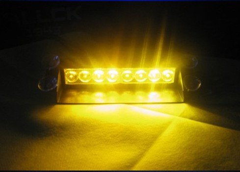 日本未発売LEDストロボライト黄色/パトライト 回転灯 警備 FBI