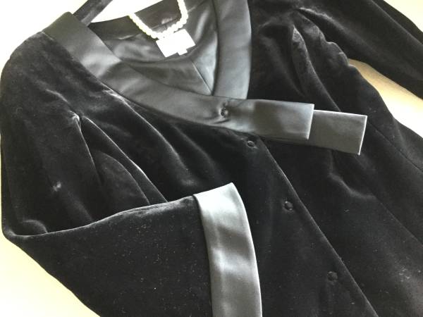 ARMANIcollezioni☆シルクベロア豪華リボンJK18万 レオナール 女性用