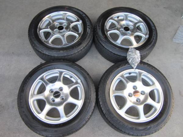 195/60R15 モデューロ ピッチ100 ナット付 シビック フィット