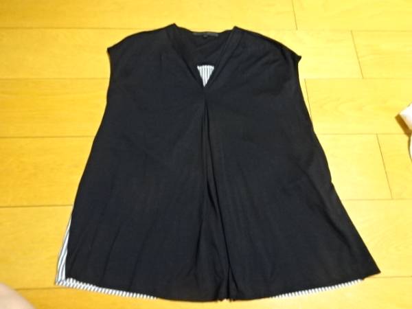 ★アナイ★昨年物　美品★38★黒×ストライプ　カットソー★