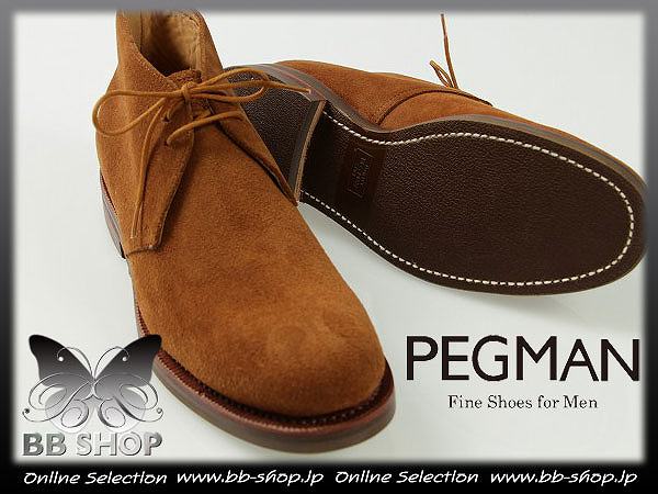 ◆4486◆定4.3万!PEGMAN ペグマン 新品牛革チャッカブーツ24.5㎝