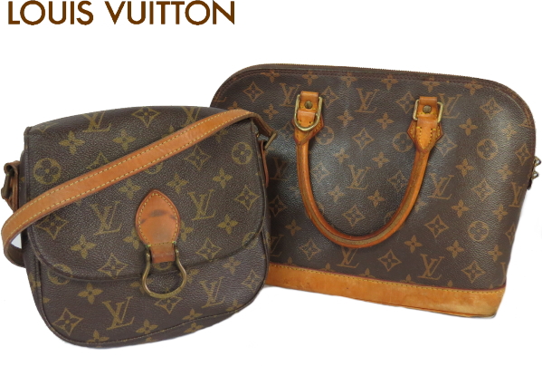 本物ルイヴィトン モノグラム サンクルー&アルマ2点セット
