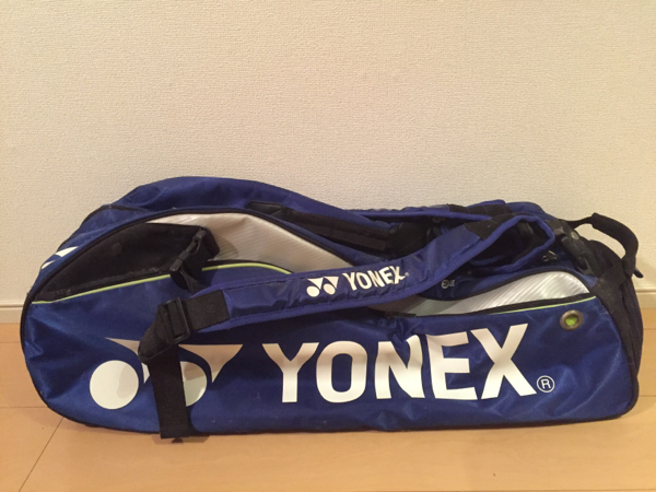 【美品】ラケットバッグ ヨネックス/YONEX ブルー×ブラック
