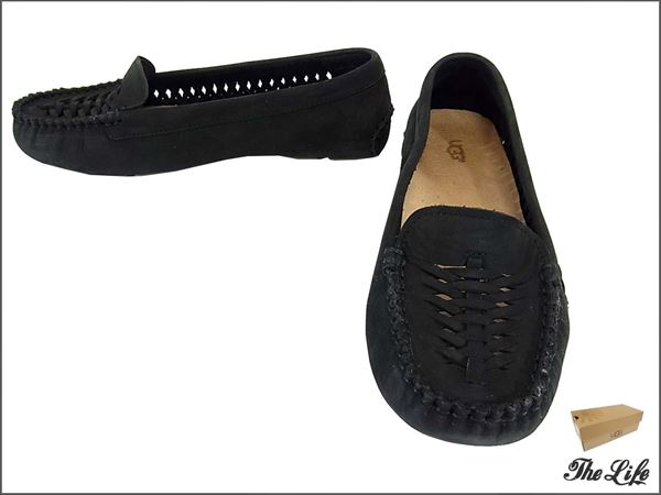 即決】UGG アグ W Clary クラリー シューズ モカシン6.5/黒 名 【公式