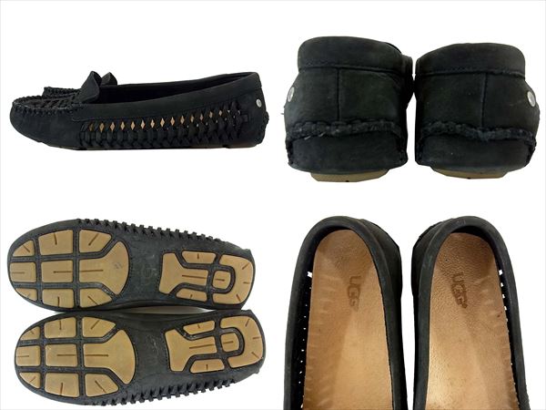 即決】UGG アグ W Clary クラリー シューズ モカシン6.5/黒 名 【公式
