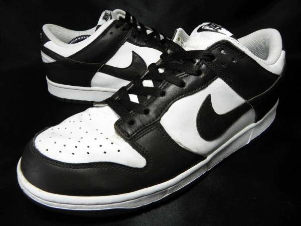 ★ナイキ DUNK ダンク Lo 白×ダークブラウン 28.0cm Used