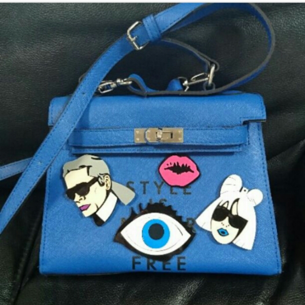 ケリー風ワッペンバッグ シュガーレイ