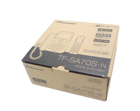 新品 パイオニア デジタルコードレスホン TF-SA70S-N 子機付