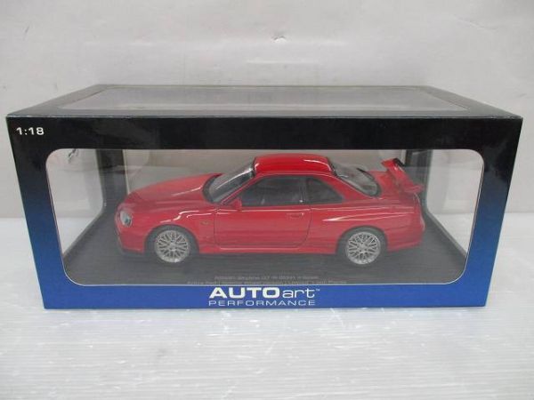 O56 オートアート1/18 日産スカイラインGT-R R34 V-Spec レッド