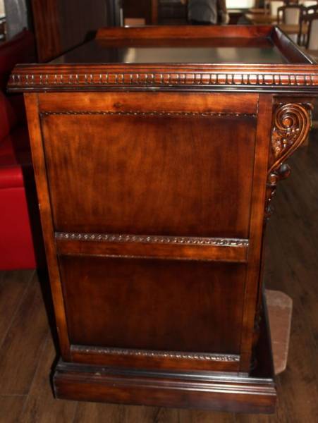 ☆　豪華！　木彫の演説台　スピーチ台　幅90cm　展示品　◆M-07