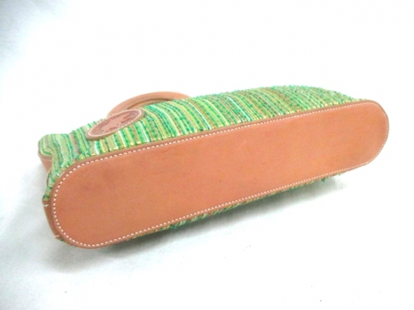 ハンティングワールド ハンドバッグ 化学繊維×レザー