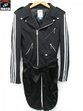 JEREMY SCOTT×adidas 燕尾ライダースジャケット([00Jp2g05D86g]
