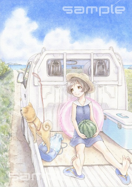 手描きイラスト オリジナル 夏の砂利道 手描きイラスト 売買されたオークション情報 Yahooの商品情報をアーカイブ公開 オークファン Aucfan Com
