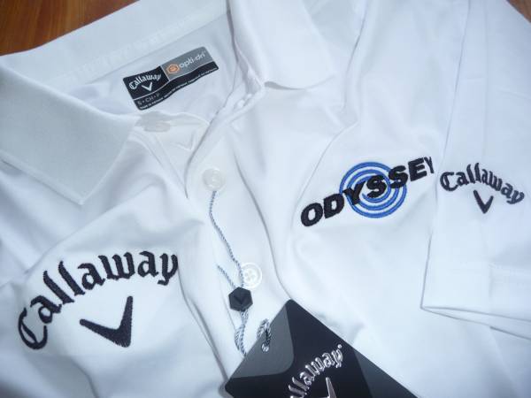 USキャロウェイODYSSEY16夏新作 プロ仕様ポロ 白L 新品100円～