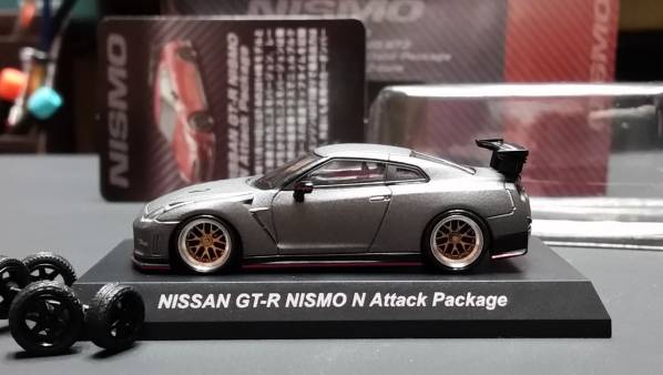 京商 ミニカーくじ B賞 ニスモ GT-R マットカラー 4台セット 京商