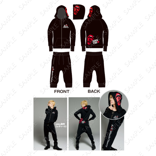 Acid Black Cherry パーカー＆サルエルセット メンズサイズ Acid Black Cherry サルエルパーカー上下セット Lサイズメンズ Acid