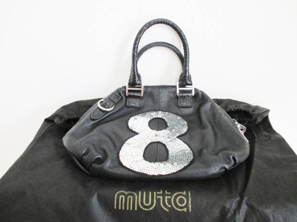 muta ハンドバッグ - スパンコール 革 ムータ バッグの 型押し 