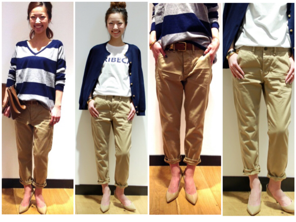 Deuxieme Classヴィンテージチノパンツ36☆ドゥーズィエムクラス