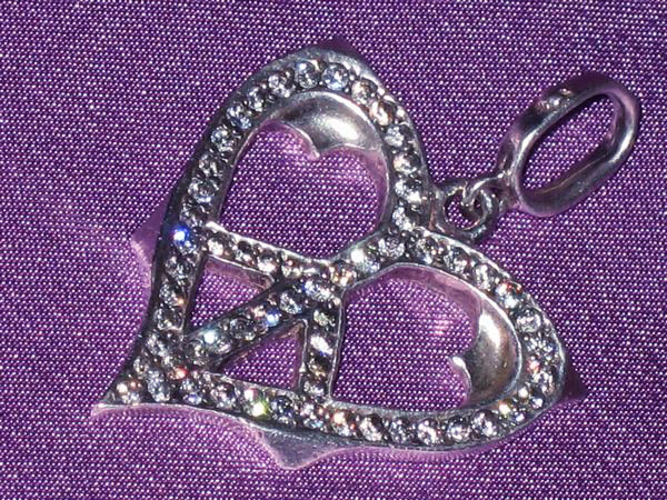 ☆Loree Rodkin ローリーロドキン Medium Gothic Peace Heart SV