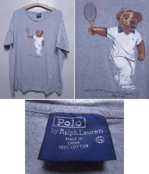 14454☆Polo ラルフローレン Ralph ポロベアー Tシャツ ☆XL ポロベア