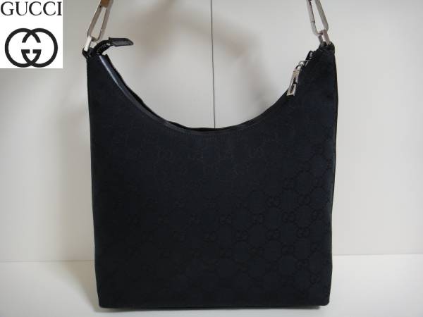 1円☆美品☆GUCCIグッチGG柄キャンバスセミショルダーバッグ☆