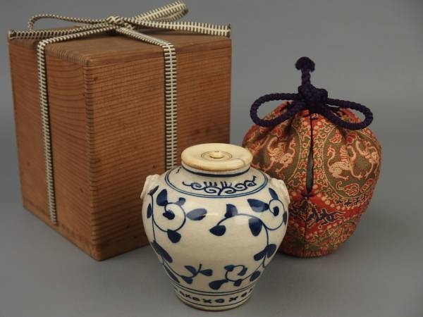 象牙蓋 2026年最新Yahoo!オークション -安南染付の中古品・新品・未 茶入
