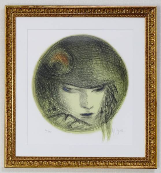 真作保証】 天野喜孝「Misty Series③」 石版画、リトグラフ 美術品