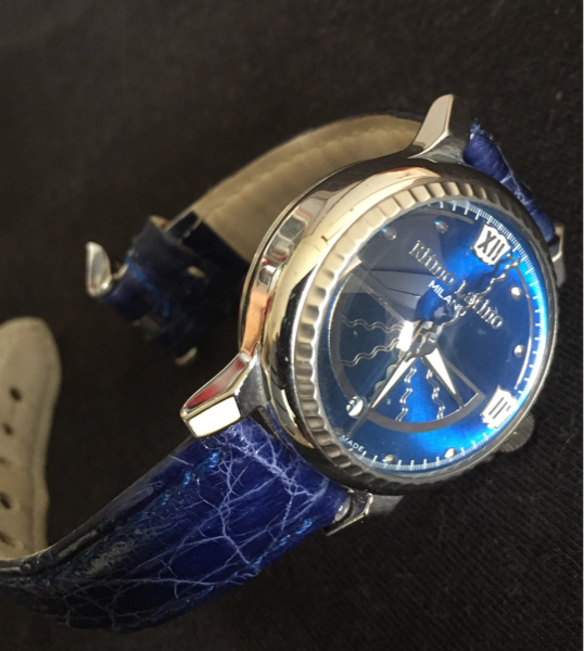 Ritmo Latino◇SOLE スイス製クォーツ100m防水/レザー◇USED品