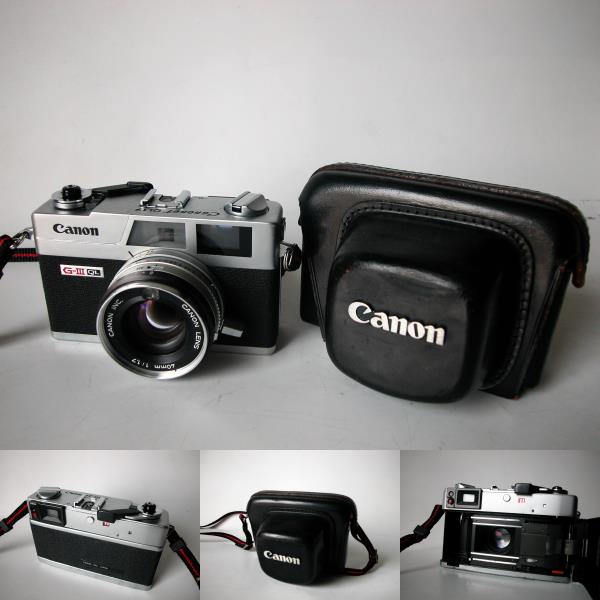 ＜作例あり＞CANONET Giii QL17 レンジファインダー　ブラック 外観美品ジャンク】Canonet QL17 GIII ブラック QL17 Canonet G-III