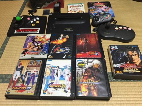 ネオジオロム本体&ソフト7本セット、おまけ付き NEO-GEO本体