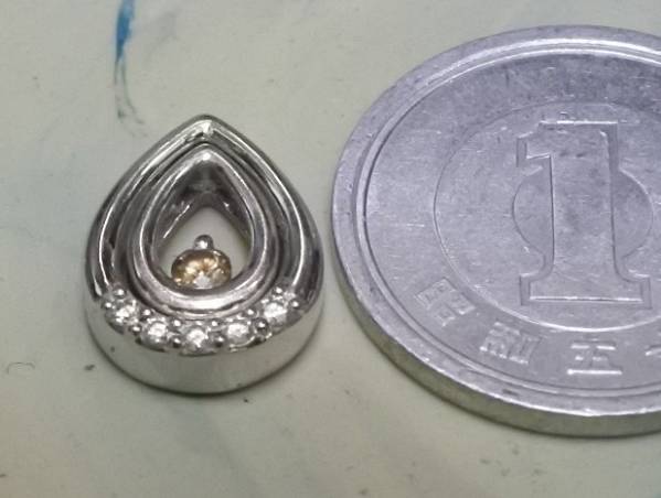 ダイヤ他　ペンダントトップ　大網てんとう虫　品番1766D