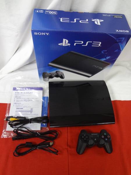 PS3本体 500GB CECH-4300C 付属品・保証書付き ブラック 中古品 500GB 
